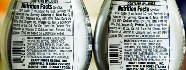 MiO Liquid Water Enchancer Nutrition Facts